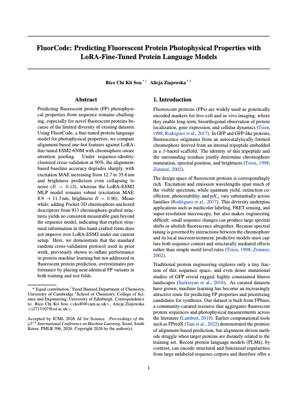 FluorCode, first page
